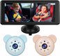 Baby Car Camera Backseat,6.86" Display Monitor,HD 1080P,Clear Wide View,IR Night Vision,Rear Facing Seat Camera for 2-Kids