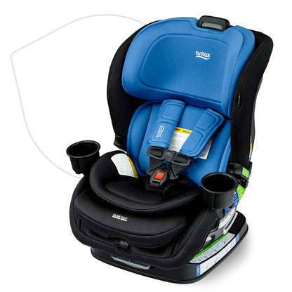 Britax Poplar S Convertible Car Seat, 2-in-1 Car Seat with Slim 17-Inch Design, ClickTight Technology, Arctic Onyx