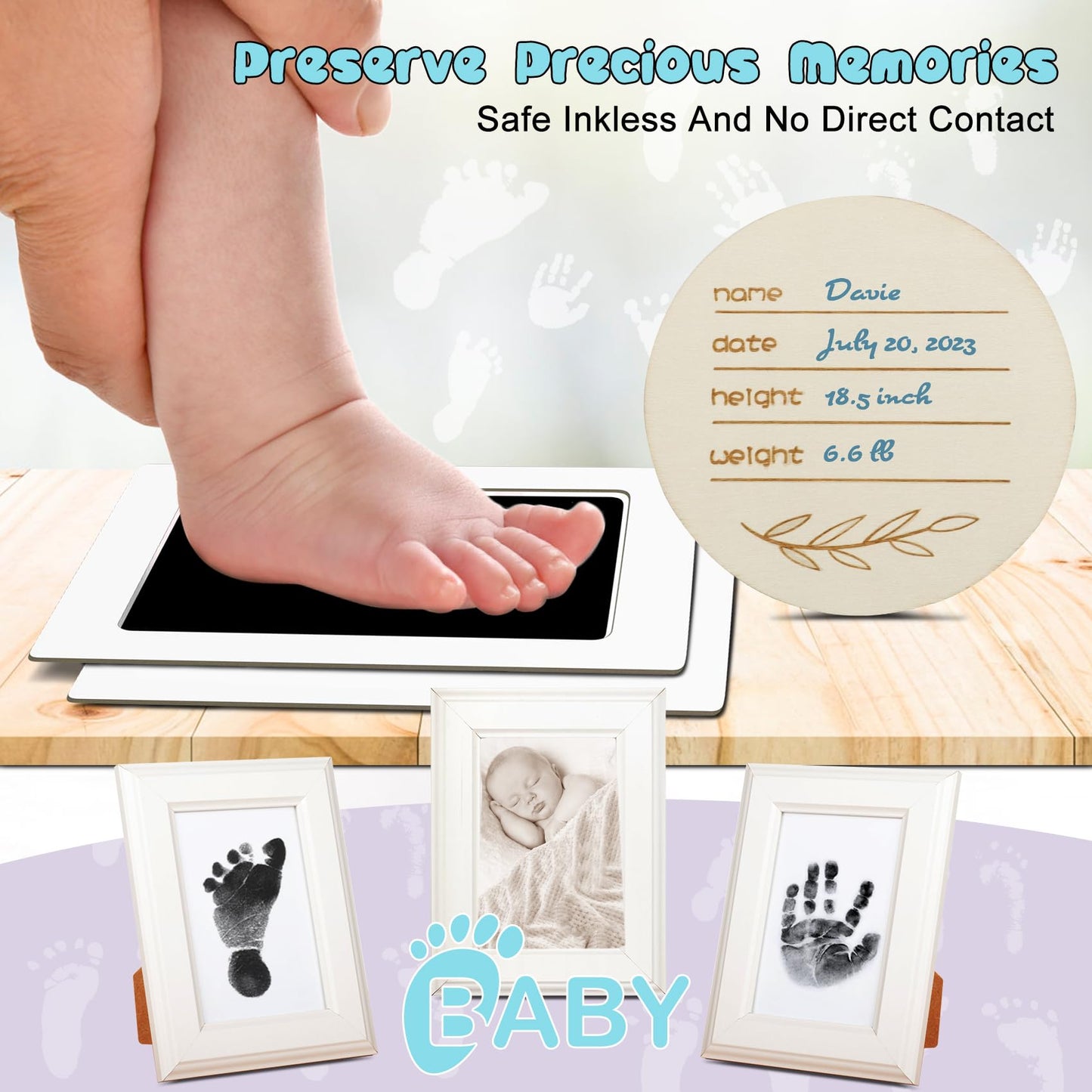 Baby Shower Gifts Set for Boys: Newborn Basket Kit 9 Pcs with Baby Blanket Rattle Bib and More - Unique and Personalized Baby Essentials for New Mom