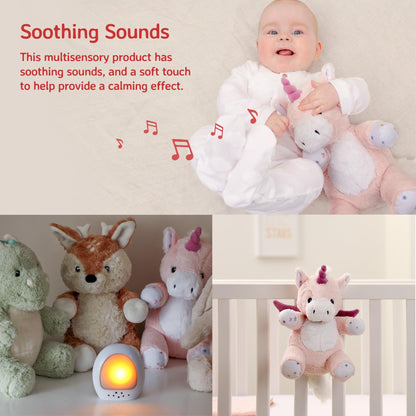 Cloud b Sound Machine with White Noise Soothing Sounds | Cuddly Stuffed Animal & Nomadic Nightlight | Record Parent Voice | Adjustable Settings & Auto-Shutoff | LoveLight™ Buddies - Drake The Dragon™