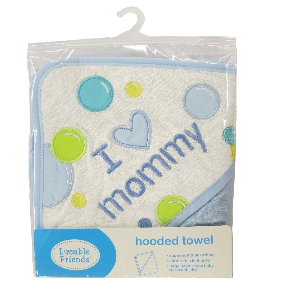 Luvable Friends Unisex Baby Hooded Towel, Pink Dad, One Size