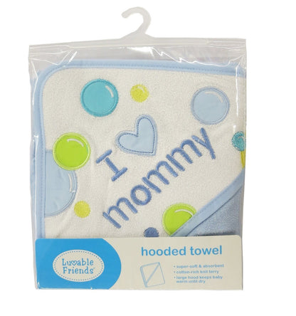 Luvable Friends Unisex Baby Hooded Towel, Pink Dad, One Size