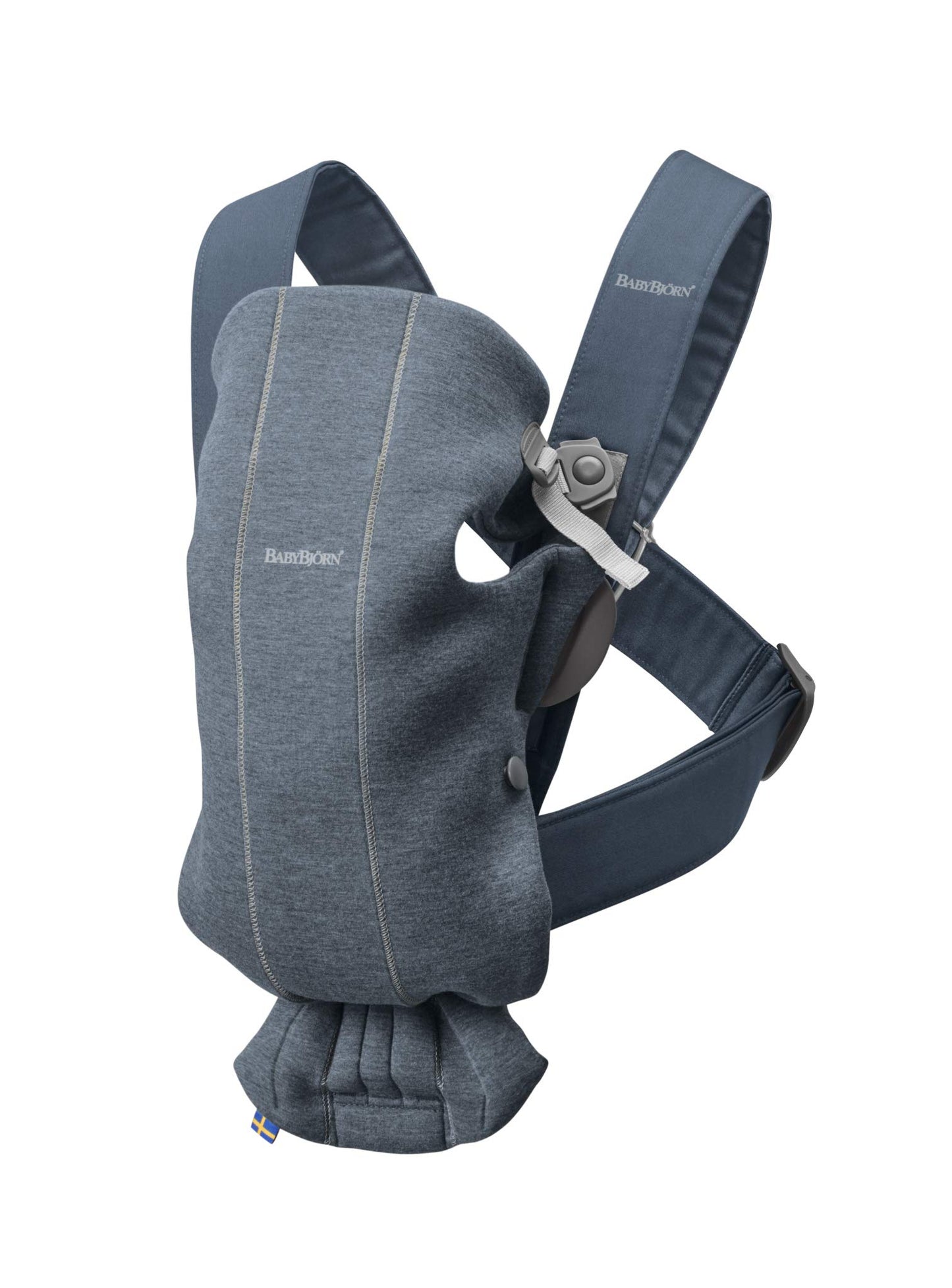 BabyBjörn Baby Carrier Mini, 3D Jersey, Light Beige | Newborn Carrier (7-25 lbs), Ergonomic, Easy-to-Use