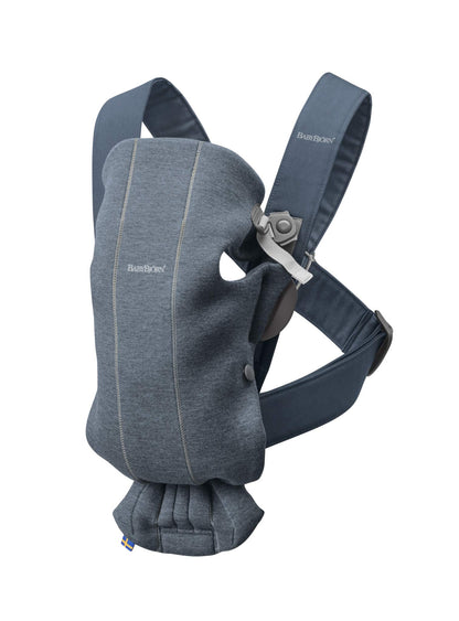 BabyBjörn Baby Carrier Mini, 3D Jersey, Light Beige | Newborn Carrier (7-25 lbs), Ergonomic, Easy-to-Use