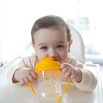 Dr. Brown's Milestones, Baby's First Straw Cup Sippy Cup with Straw, 6m+, 9oz/270ml, Coral, BPA Free