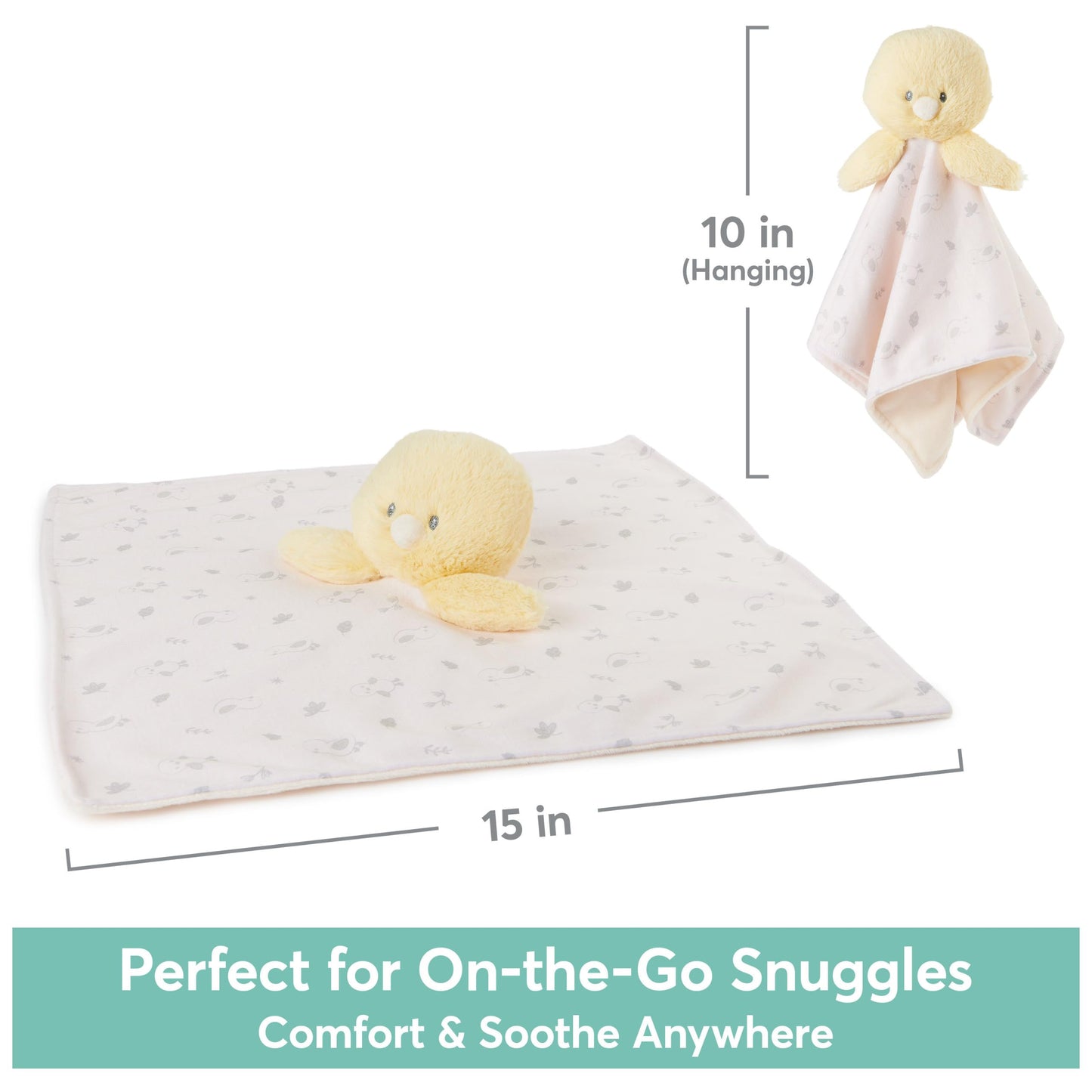 GUND Baby Sustainably Soft Puppy Lovey, Stuffed Animal Plush Blanket Made from 100% Recycled Materials, for Babies and Newborns, Blue/Cream, 10”