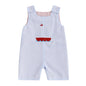 Baby Boy Summer Clothes Sleeveless Embroidery Dinosaur Striped Retro Romper Jumpsuit Smocked Shortall