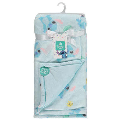 Disney Mickey Mouse, Minnie Mouse, Winnie The Pooh, Lilo and Stitch 2-Ply Infant Blanket - Soft Fleece with Polyfill - Cozy and Warm Baby Blanket for Baby Boys and Girls, 30x40 Inches