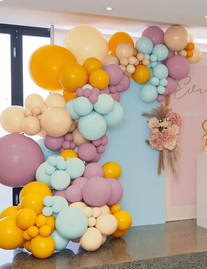 155Pcs Sage Green White Gold Balloon Garland Arch Kit with Gold Confetti Balloons for Graduation Baby Shower Decor Happy Birthday Party Wedding Jungle Decorations