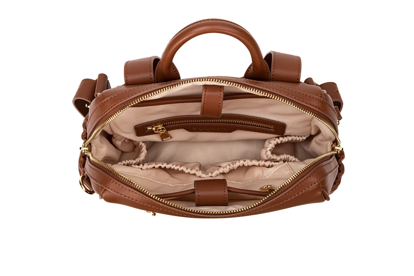 Mini Diaper Bag Backpack-Minimalist bag With Premium Vegan Leather Material With 7 Interior and 5 External Pockets (Onyx)