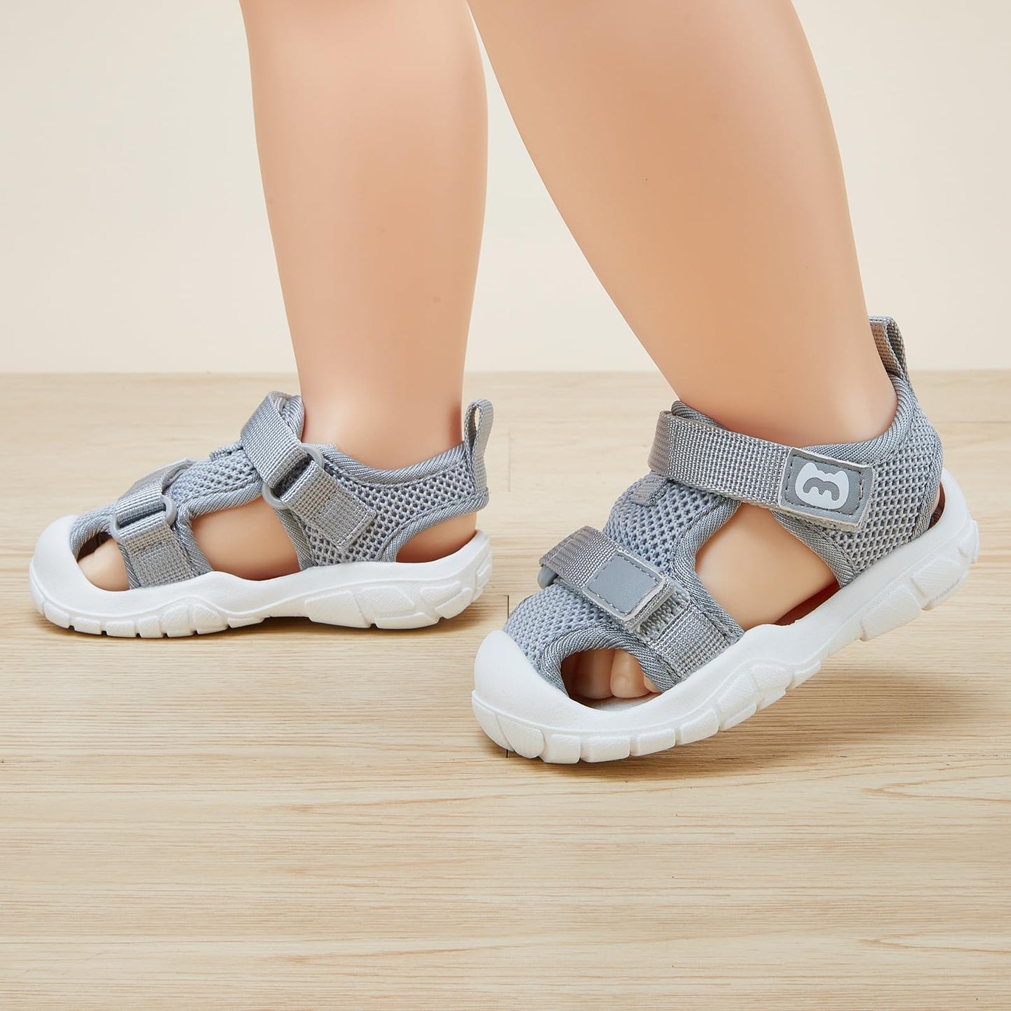 BMCiTYBM Baby Boy Girl Closed Toe Summer Sandals Lightweight Shoes Infant Non-Slip First Walking Sneakers 6 9 12 18 24 Months