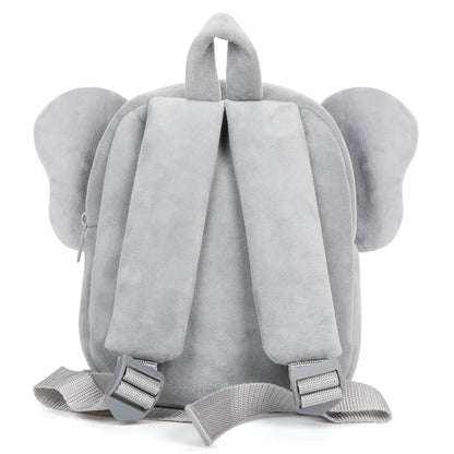 HONGTEYA Toddler Backpack Plush Backpack for Kids Soft Mini Backpack for Girls Animal Elephanet Doll Toys Birthday Easter Christmas kids for Age 1 2 3 4 5