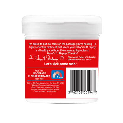 Boudreaux's Butt Paste Maximum Strength Diaper Rash Cream, Ointment for Baby, 4 oz Tube