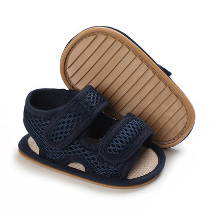 SOFMUO Baby Girls Boys Sparkly Bowknot Sandals Premium Soft Anti-Slip Rubber Sole Infant Summer Outdoor Shoes Toddler First Walkers