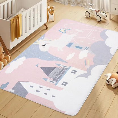 ABREEZE Kids Rug Play Mat Ultra Soft Rugs for Bedroom, 3.3'x5' Non Slip Cartoon Children Nursery Rug Area Rug Kids Carpet for Bedroom Decor Playroom Living Room