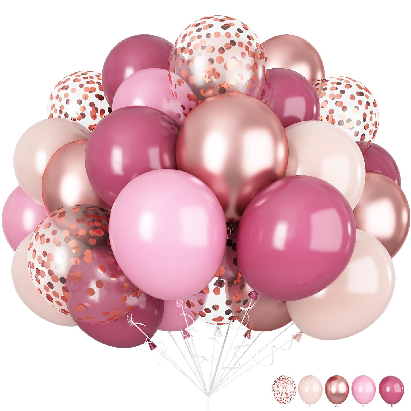 White Sand Gold Balloons Set, 12 Inch Double Stuffed Blush Beige Boho Party Balloons with Metallic Chrome Gold Neutral Cream Nude Latex Balloon for Birthday Baby Bridal Shower Wedding Party Decoration