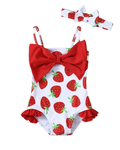 Mioglrie Toddler Baby Girl Swimsuit Infant Bathing Suits Summer Beach Swim Suit Newborn One Piece Swimwear for Girls