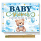 27 Pcs Butterfly Floral Baby Shower Guest Book Set Baby Shower Sign in Guest Floral Book Place Table Cards with Gold Pen Adhesive Photo Corner for Birthday Party