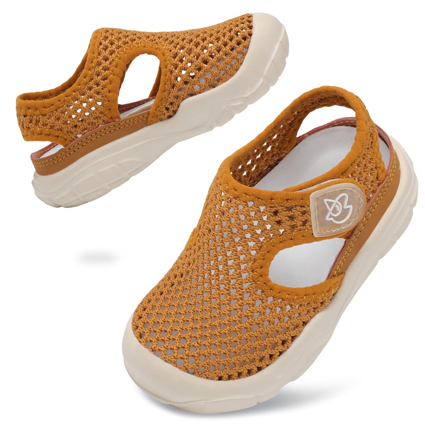 LeIsfIt Toddler Sandals Boys Girls Wide Sandals Kids Water Sandals Barefoot Water Shoes for Beach Swim Lightweight Closed Toe Summer Sandals
