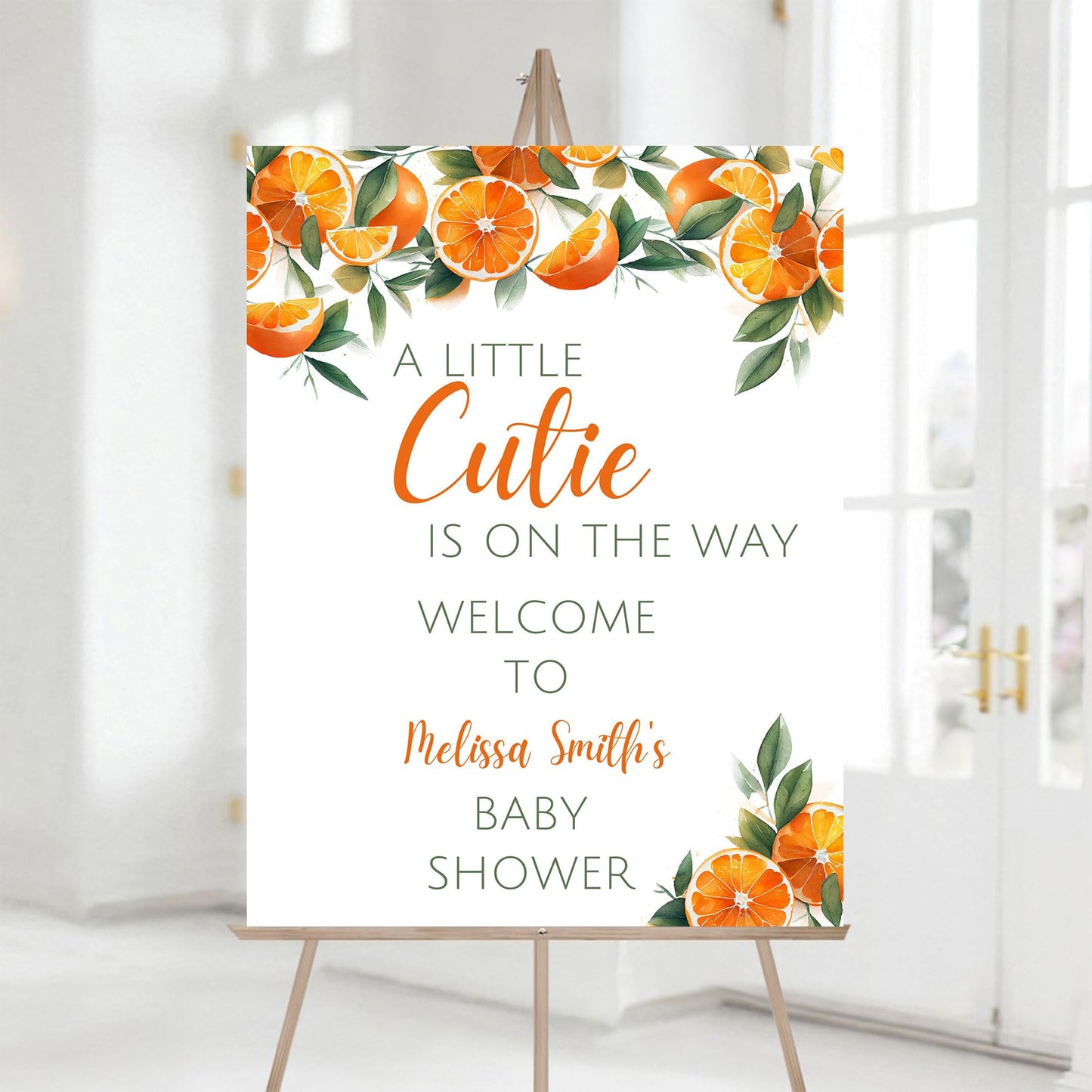 Personalized A Little Snowflake Is On The Way Welcome Sign, Pink, Girl, Winter Baby Shower Canvas
