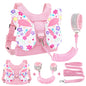 Accmor 3 in 1 Toddler Harness Leashes + Anti Lost Wrist Link, Kids Harness Children Leash for Girls, Child Anti Lost Leash Baby Cute Harness Belt Strap Hold Kids Close While Walking