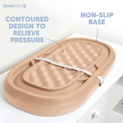 Jool Baby Waterproof Baby Changing Pad - Easy to Clean, Lightweight & Portable - Large Foam Cushion for Comfort (Sage)