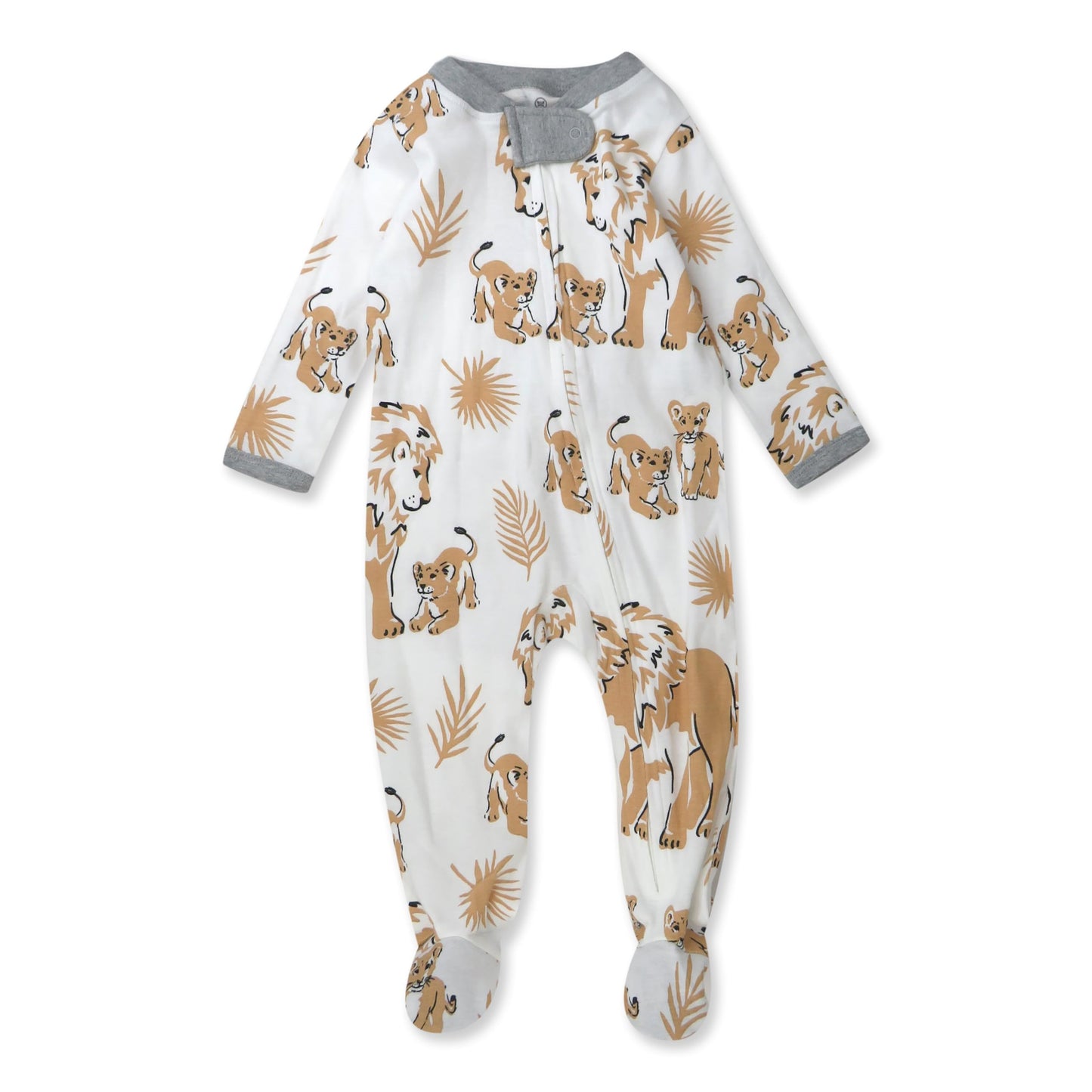 HonestBaby Sleep & Play Footed One-Piece Pajama Sleeper 100% Organic Cotton, Baby Boys