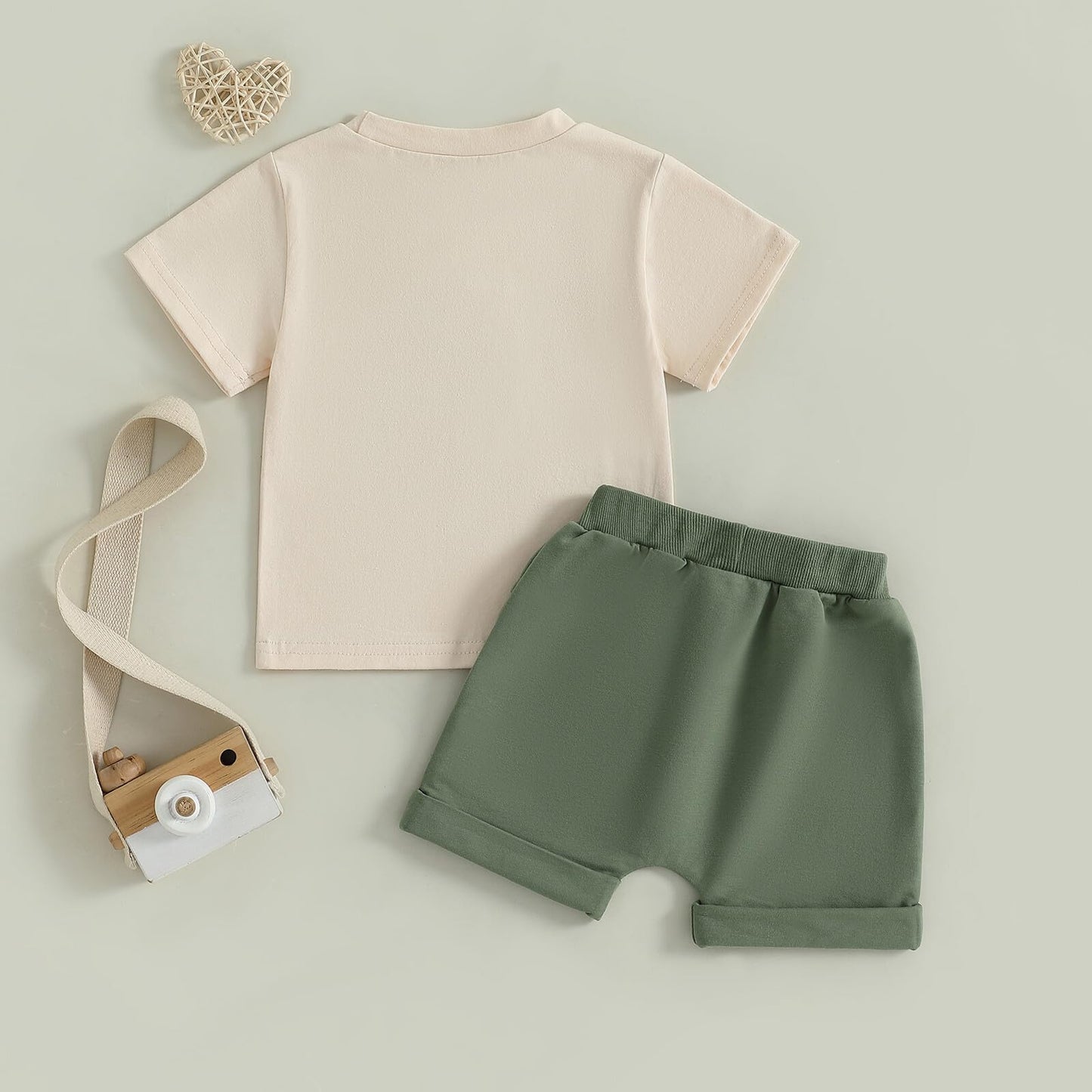 Kupretty Baby Boy Clothes Toddler Summer Outfit Short Sleeve T-Shirt Tee Tops Joggers Casual Shorts 2Pcs Clothing Set