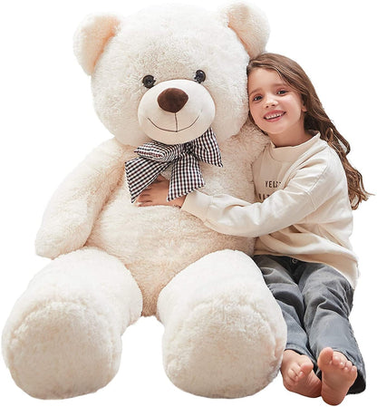 51 inch Big Teddy Bear Cute Giant Stuffed Animals Soft Plush Toy for Girlfriend Kids for Birthday Christmas Valentine's Day