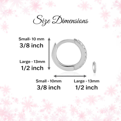 Cherished Moments Sterling Silver and 14K Gold Plated 10mm Hoop Earrings