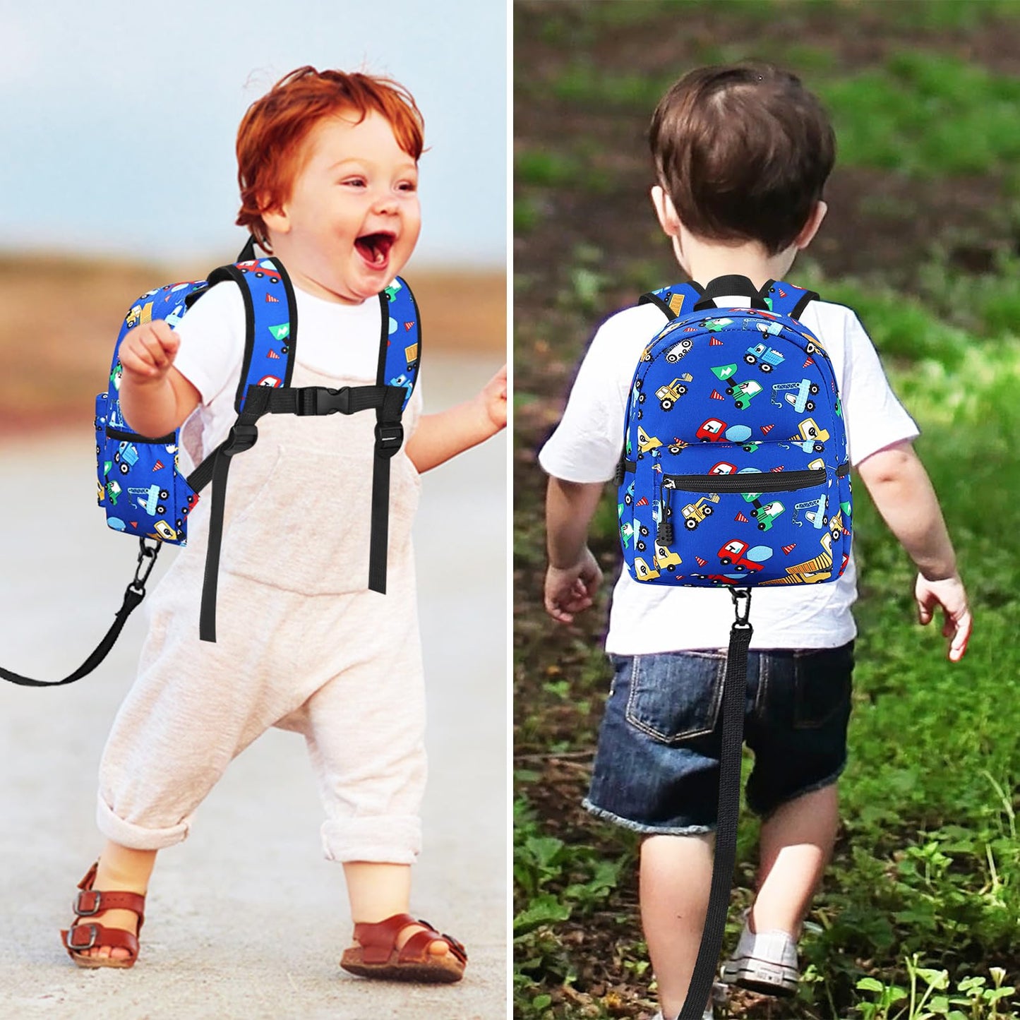 Accmor Toddler Backpack Leash, Cute Unicorn Baby Backpacks with Anti Lost Wrist Link, Mini Kids Backpack Leash Walking Harness for Outdoor Travel, Adorable Backpack Tether for Boys Girls 1-3 (Purple)