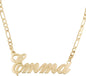 Beleco Custom Name Necklace 18k Gold/Rose Plated or Sterling Silver 925 - Personalized Name Necklace