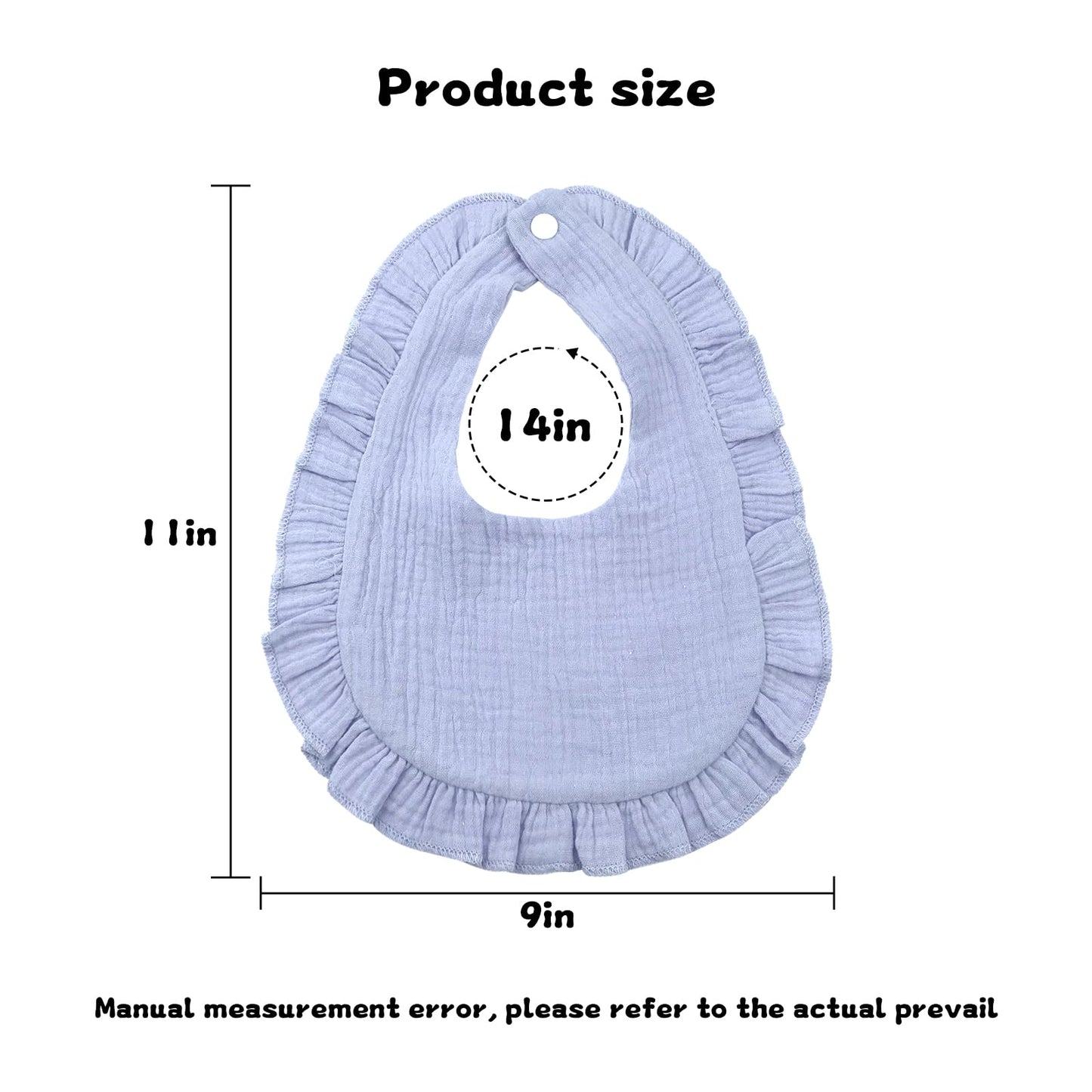 Baby Bibs Muslin Drool Teething Drooling Bibs for Baby Girl Boy Muslin Cotton