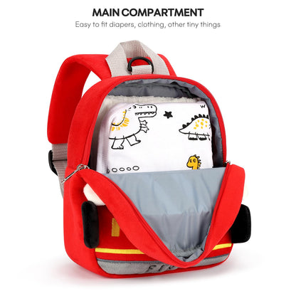 mibasies Toddler Backpacks for Girls 2-4: Plush Backpack -3D Animal Cartoon Mini Travel Bag -10 inch Toddler Backpack Leash