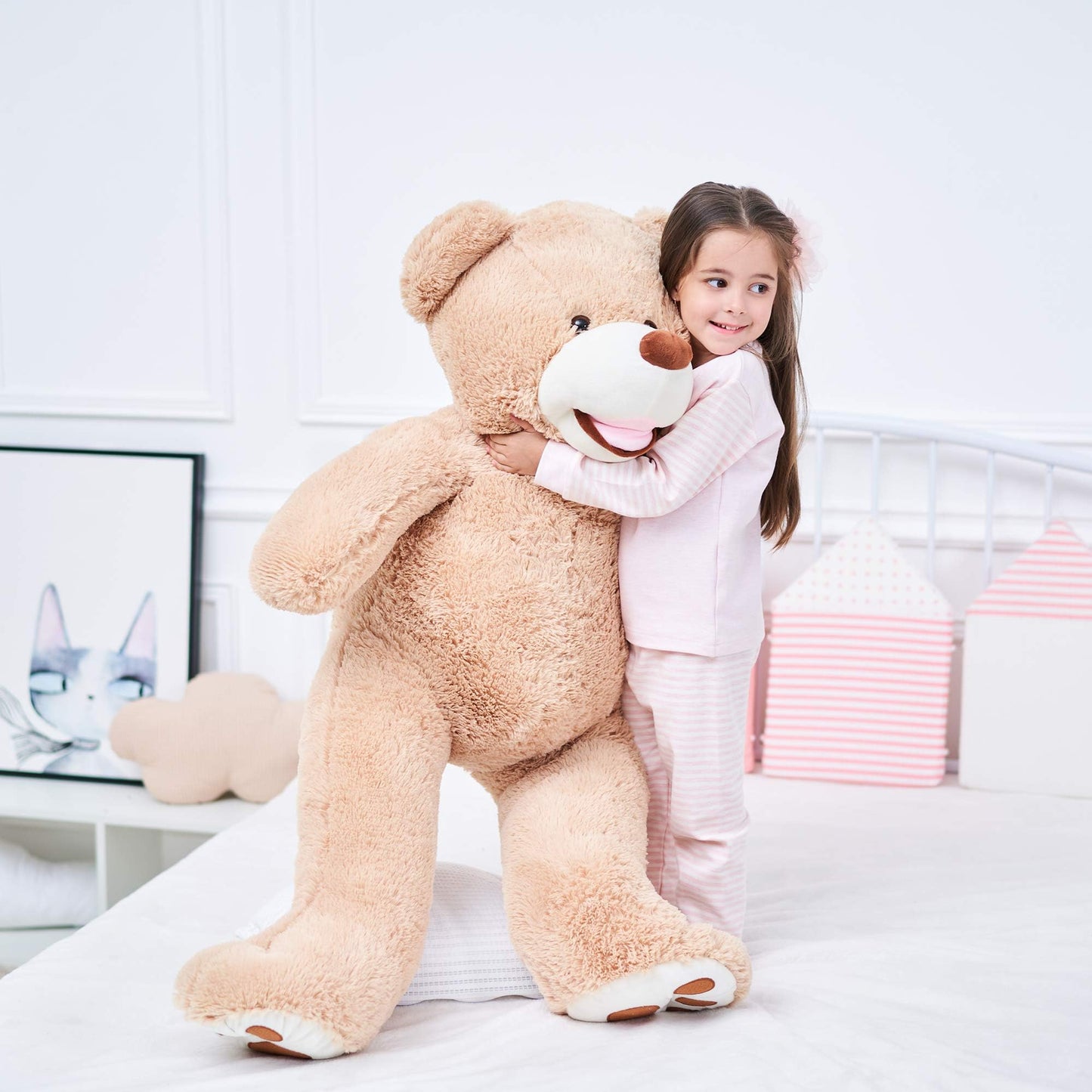 IKASA Giant Teddy Bear Plush Toy Stuffed Animals(Brown,78 inches)
