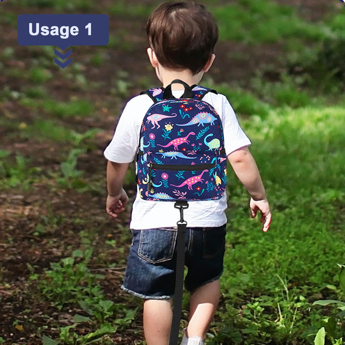 Accmor Toddler Backpack Leash, Cute Unicorn Baby Backpacks with Anti Lost Wrist Link, Mini Kids Backpack Leash Walking Harness for Outdoor Travel, Adorable Backpack Tether for Boys Girls 1-3 (Purple)