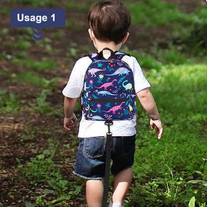 Accmor Toddler Backpack Leash, Cute Unicorn Baby Backpacks with Anti Lost Wrist Link, Mini Kids Backpack Leash Walking Harness for Outdoor Travel, Adorable Backpack Tether for Boys Girls 1-3 (Purple)