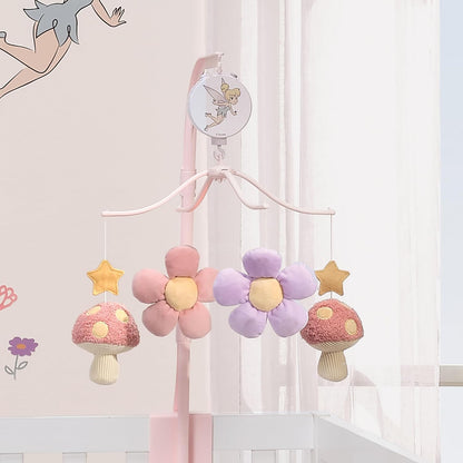 Bedtime Originals Disney Tinker Bell Floral Musical Baby Crib Mobile Soother Toy