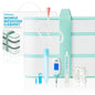 Frida Baby Mobile Medicine Cabinet Travel Kit, Baby Essentials Gift Set Includes NoseFrida Snotsucker, Rectal Thermometer, MediFrida Medicine Dispenser with Portable Carrying Case