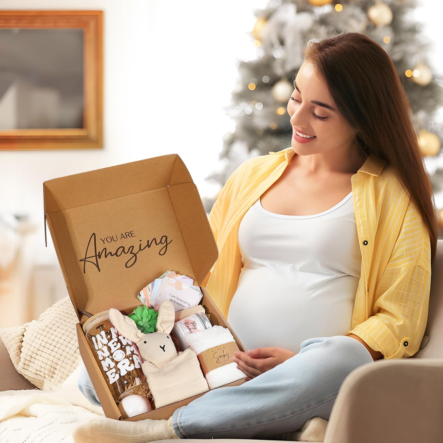 New Mom Gifts & Baby Girl Gifts, New Mom Care Package After Baby, Pregnancy Gifts for Expecting Mom to Be, Postpartum Gifts for Mom, First Time Pregnancy Birthday Christmas Gifts