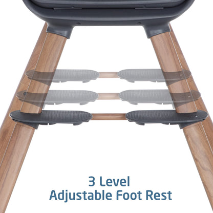 Maxi-Cosi Moa 8-in-1 High Chairs for Babies and Toddlers, Machine Washable Infant High Chair, Compact, Convertible High Chair Lightweight Design, Classic Slate