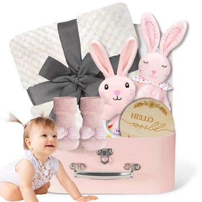 Baby Boy Gifts for Baby Shower, 10Pcs Newborn Baby Shower Boy Gift, Premium & Exquisite Welcome Baby Gift Basket Set Baby Boy Shower Gifts, Baby Boy Gift Basket Set & Baby Boy Gifts Set