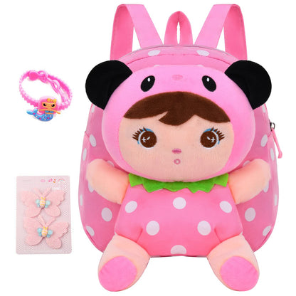 Cute Toddler Backpack Plush Doll Toy Snack Travel Bag Preschool Shoulder Bag Gift for Kid