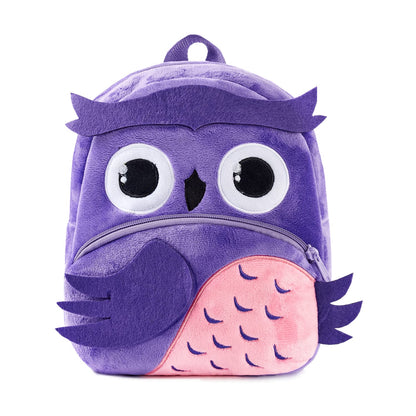 NICE CHOICE Cute Toddler Backpack Toddler Bag Plush Animal Cartoon Mini Travel Bag for Baby Girl Boy 2-6 Years(Grey Elephant)