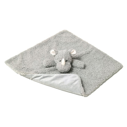 Baby Pink Rhino Soft Stuffed Animal Security Blanket, Plush Rhino Character Lovey Blanket, Baby Shower/Nursery Gift, Newborn Infant Toddler Snuggle Blankie for Boys Girls, 14 Inches