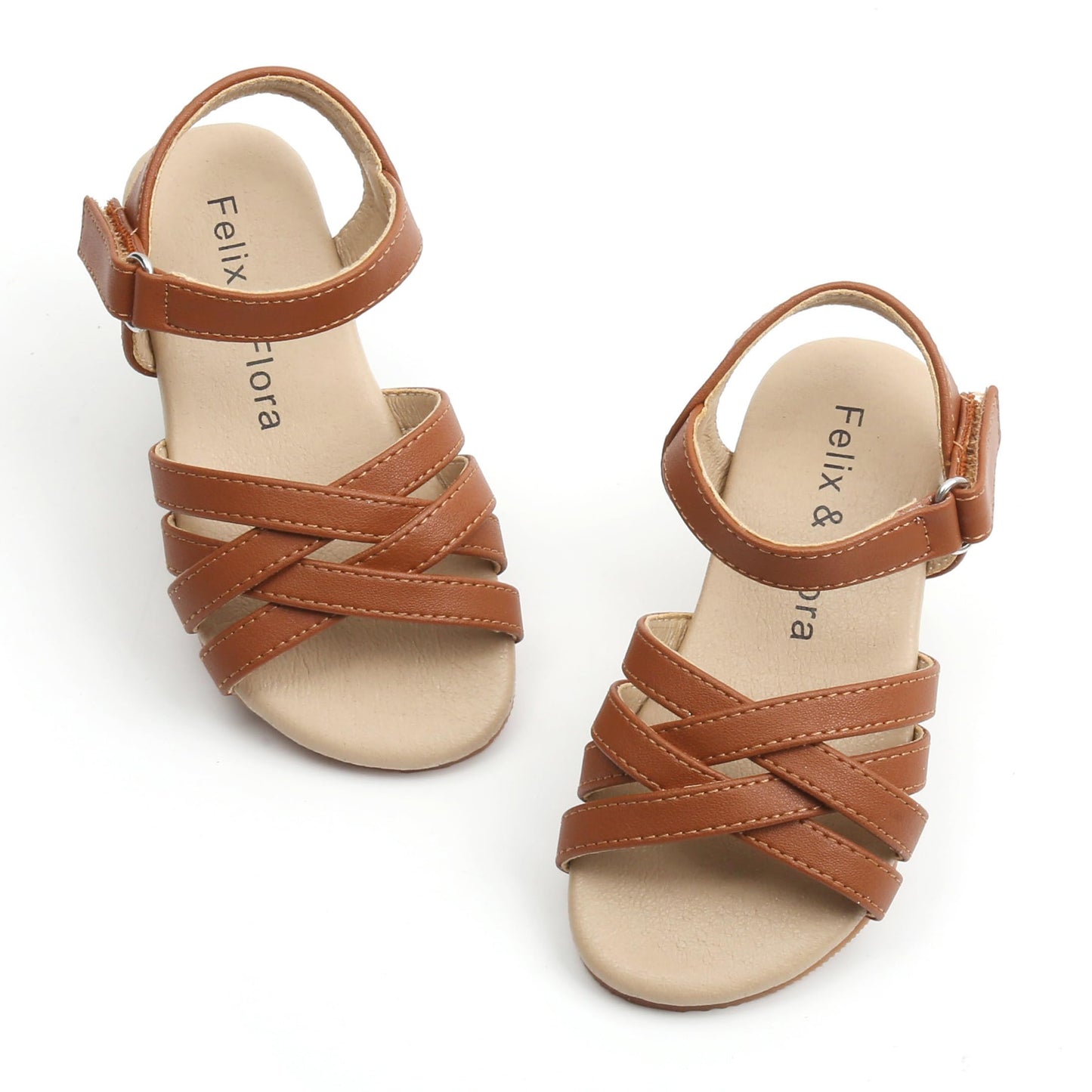 Felix & Flora Toddler Girl Sandals - Little Girl Easter Summer Dress Shoes Lightweight Open Toe Beach Holiday.