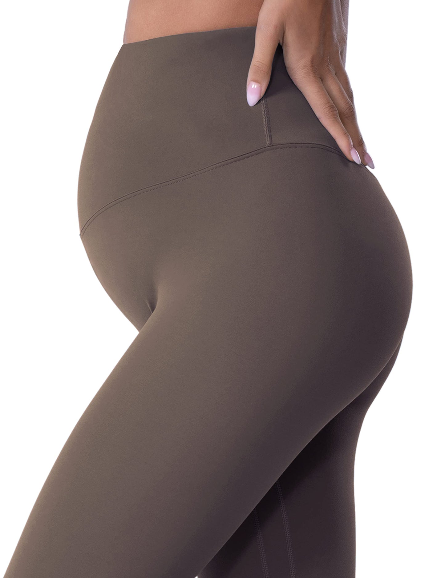 POSHDIVAH Women's Maternity Leggings Over The Belly Pregnancy Yoga Pants Active Wear Workout Leggings