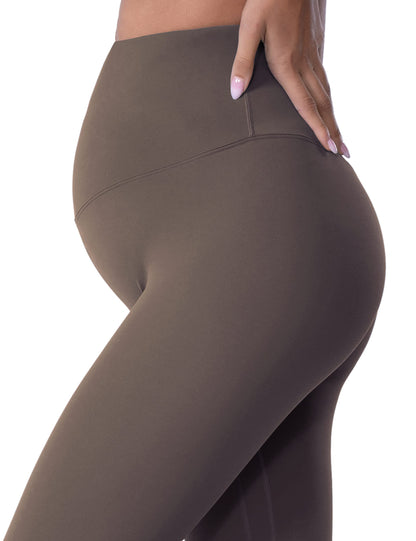 POSHDIVAH Women's Maternity Leggings Over The Belly Pregnancy Yoga Pants Active Wear Workout Leggings