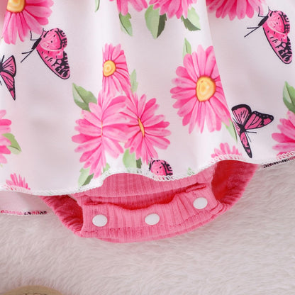 Baby Girl Clothes Newborn Romper Dress Infant Lace Ruffle Sleeveless Summer Outfits with Headband 0-12 Months