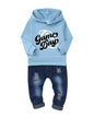 NZRVAWS Baby Boy Clothes Toddler Boy Outfit 2 3 4T 6 12 18 24 Month Fall Winter Hoodie Ripped Jeans Clothing